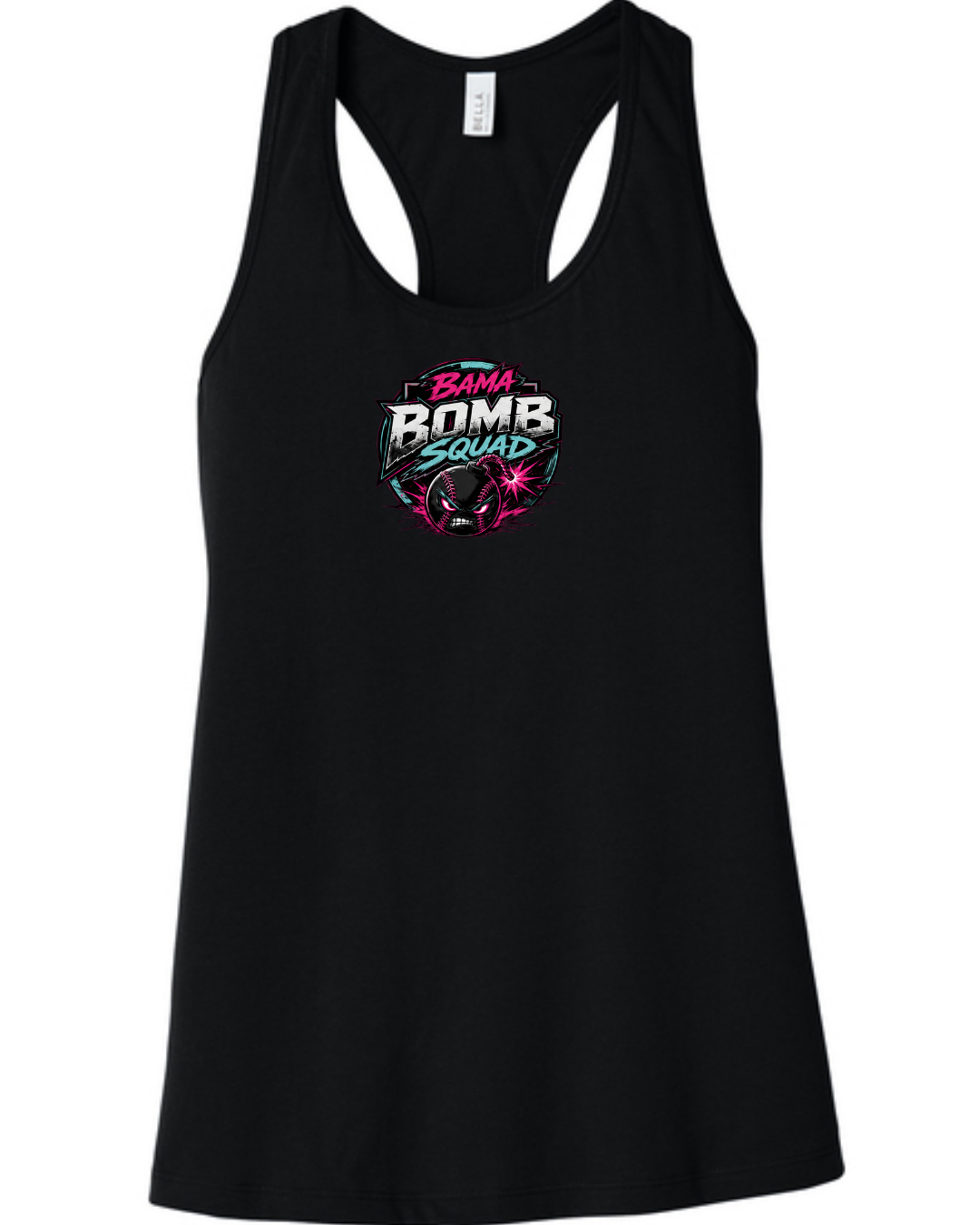 Bama Bomb Squad Bella Canvas Racerback Tanks Multiple Colors and Designs