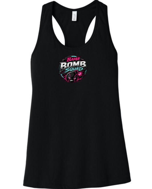 Bama Bomb Squad Bella Canvas Racerback Tanks Multiple Colors and Designs