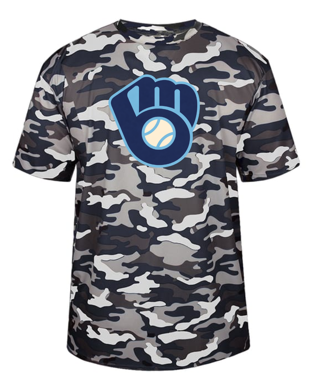*New for 2026* Mad City Logo Navy/White Camo Shirt