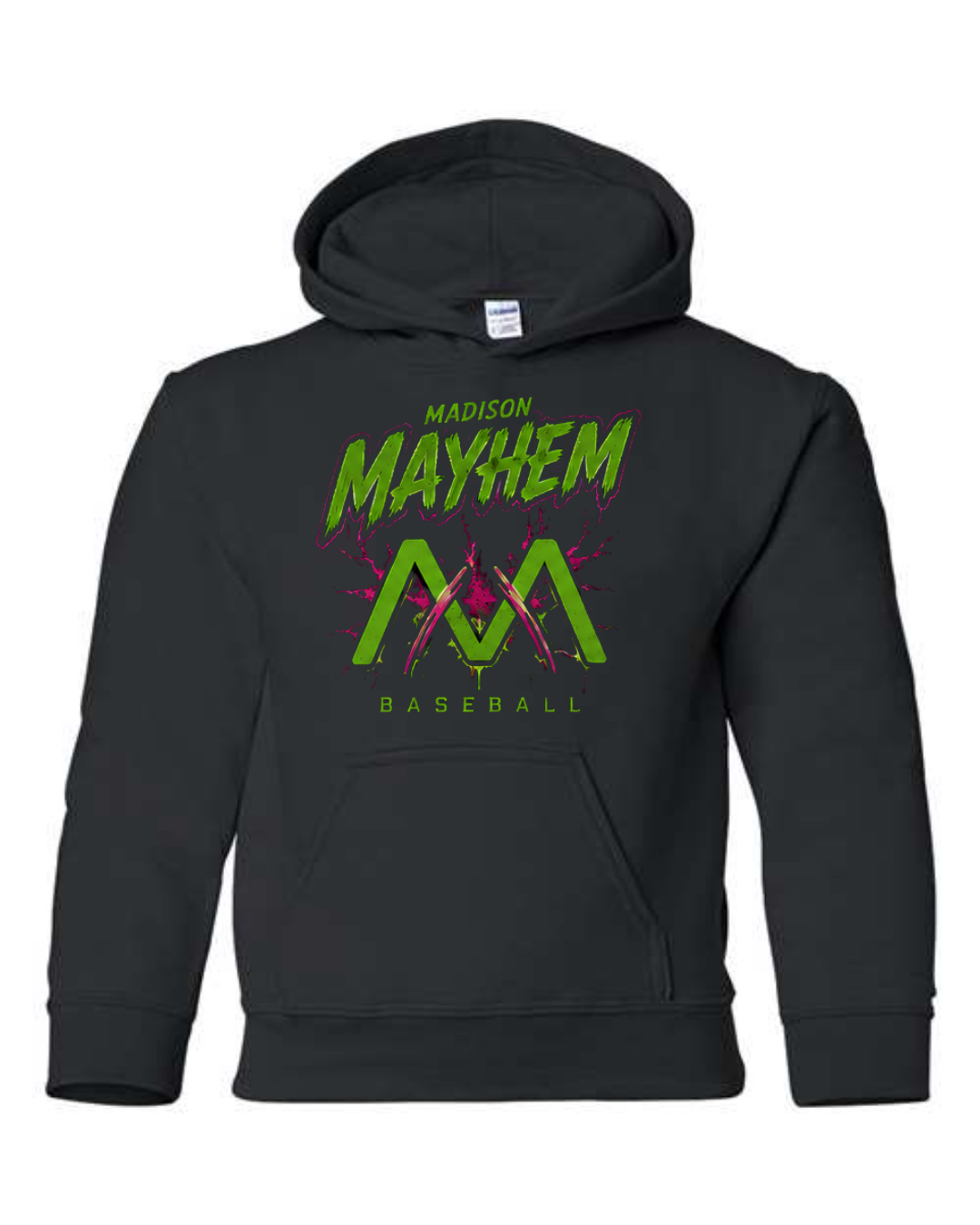 Mayhem Hoodie Black and Pink