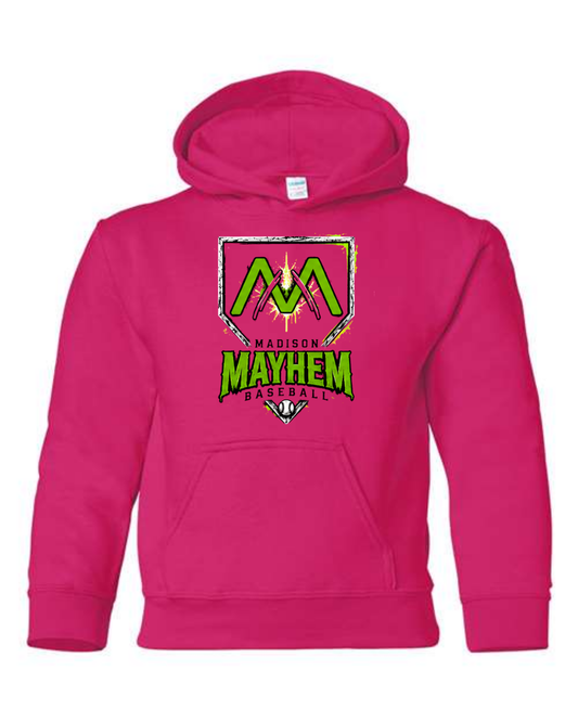 Mayhem Plate Hoodie Black and Pink