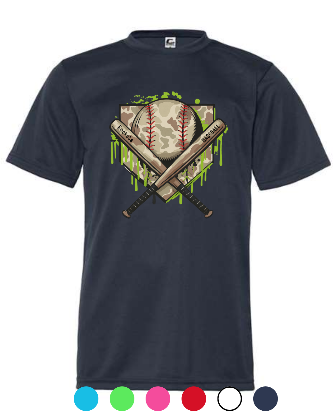 *New for 2026 Multiple Colors* Camo Cross Bats Shirt