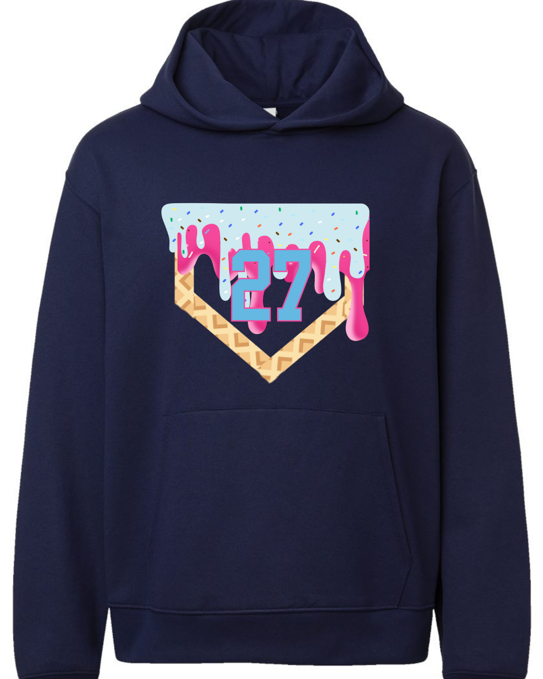 Navy Fleece Hoodie
