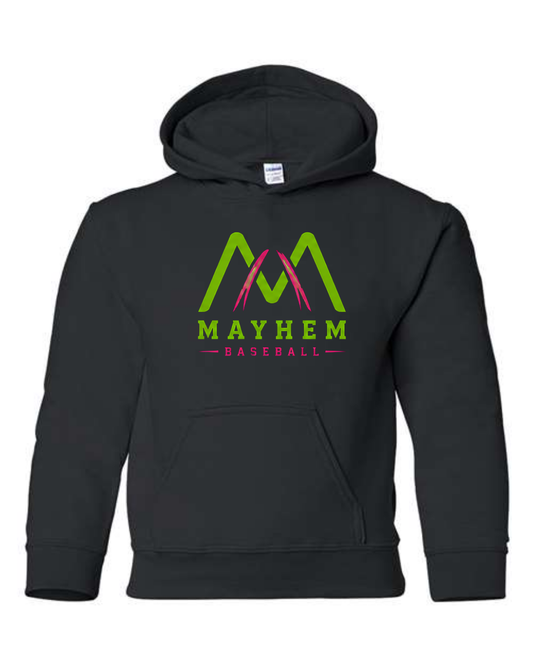 Mayhem New Logo Hoodie (Black and Pink)