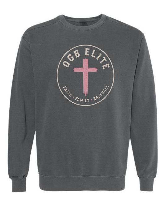OGB Circle Logo Comfort Color 1566 Crewneck Multiple Colors