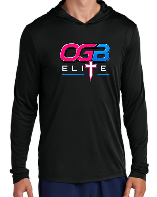 OGB Elite Cross UV Poly Long Sleeve Hooded Shirt Multiple Colors