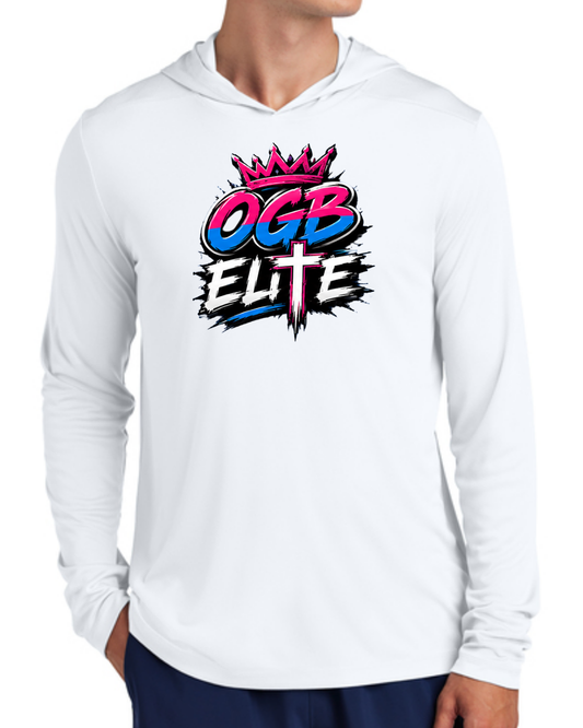 OGB Retro Crown UV Poly Long Sleeve Hooded Shirt Multiple Colors