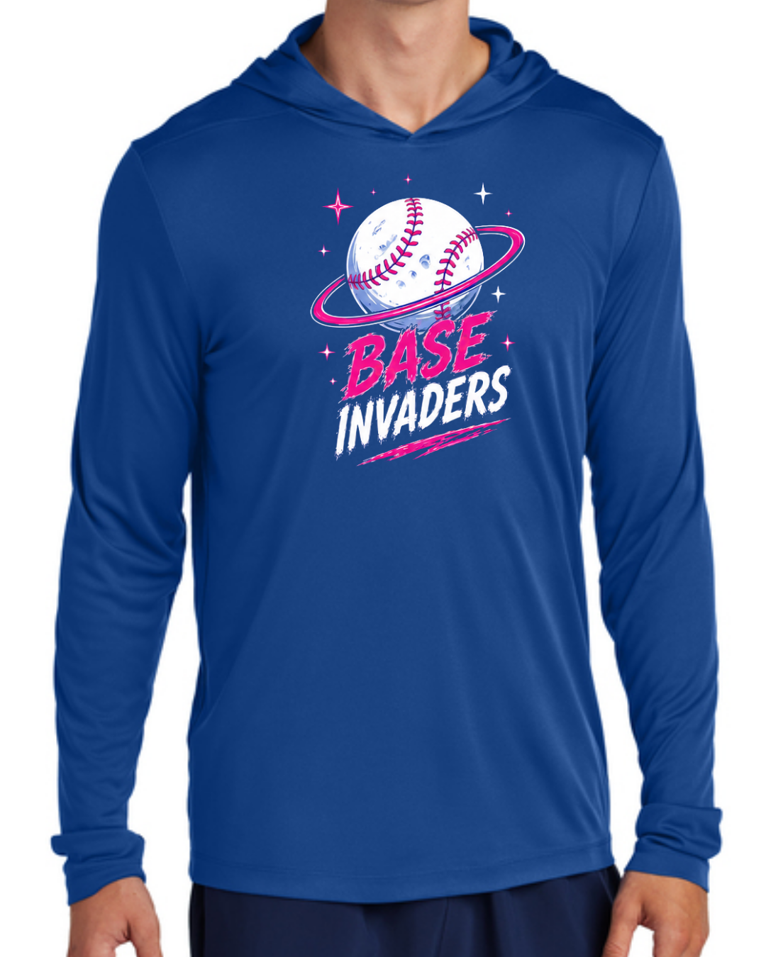 Base Invaders Multiple Colors and Designs UV Long Sleeve Poly Shirt