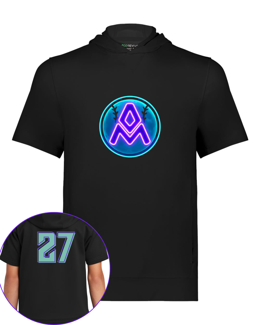 Black Numbered Back Multiple Designs
