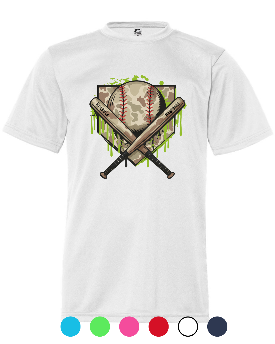 *New for 2026 Multiple Colors* Camo Cross Bats Shirt